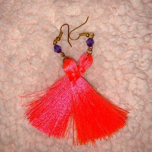 Tassel vibrant earrings